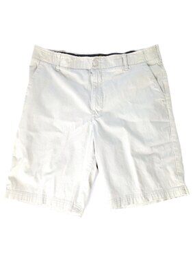 Lee X-Treme Comfort Shorts - Men's 36 - White Flex Waist Button Zip Pockets